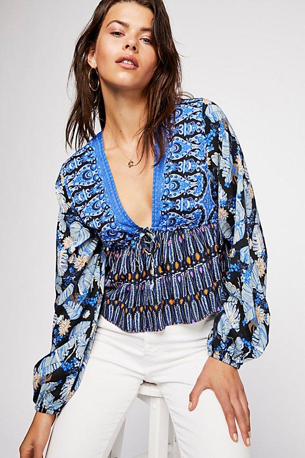 Malibu Mama Printed Top By Free People